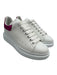 Alexander McQueen Shoe Size 38 White & Hot Pink Leather Upper Round Toe Sneakers White & Hot Pink / 38