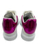 Alexander McQueen Shoe Size 38 White & Hot Pink Leather Upper Round Toe Sneakers White & Hot Pink / 38