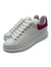 Alexander McQueen Shoe Size 38 White & Hot Pink Leather Upper Round Toe Sneakers White & Hot Pink / 38