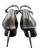 Tom Ford Shoe Size 38.5 Gunmetal Leather Metal Heel Lizard Embossed Pumps Gunmetal / 38.5