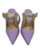 Jimmy Choo Shoe Size 38.5 Purple Patent Leather Embellished Strap Mule Pumps Purple / 38.5
