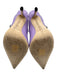 Jimmy Choo Shoe Size 38.5 Purple Patent Leather Embellished Strap Mule Pumps Purple / 38.5