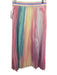 Le Superbe Size M Pink, Blue & Multi Polyester Elastic Waist Rianbow Print Skirt Pink, Blue & Multi / M