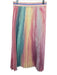 Le Superbe Size M Pink, Blue & Multi Polyester Elastic Waist Rianbow Print Skirt Pink, Blue & Multi / M