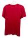 Cinq a Sept Size L Red Cotton Beaded Detail Heathered Cap Sleeve Top Red / L