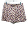 Sezane Size 42 Cream, Purple & Multi Cotton Button Peplum Floral Short Set Cream, Purple & Multi / 42