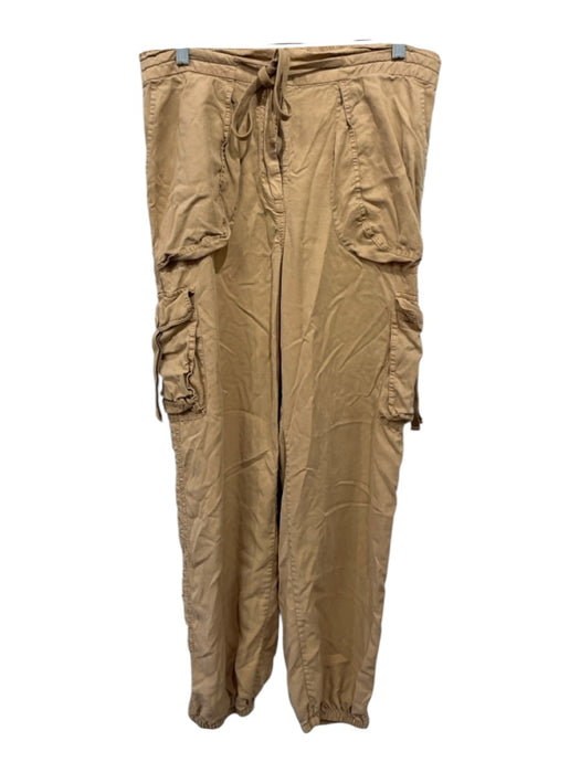Le Superbe Size 10 Brown Tencel Zip & Button Cargo Pockets Pants Brown / 10