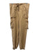 Le Superbe Size 10 Brown Tencel Zip & Button Cargo Pockets Pants Brown / 10