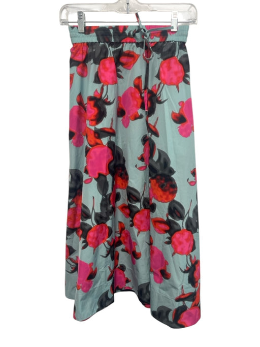 Essentiel Antwerp Size 44 Blue, Purple, Multi Polyester Blend Maxi Floral Skirt Blue, Purple, Multi / 44