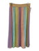 Le Superbe Size L Purple & Multi Acrylic Blend Knit Sleeveless Maxi Skirt Set Purple & Multi / L