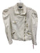 Generation Love Size L White Cotton Long Sleeve Zip Up Zip Pocket Jacket White / L