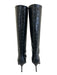 Staud Shoe Size 39 Black Leather Croc Embossed Pointed Toe Heeled Booties Black / 39