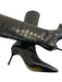 Staud Shoe Size 39 Black Leather Croc Embossed Pointed Toe Heeled Booties Black / 39