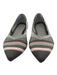 Rothy's Shoe Size 8.5 gray & pink Synthetic Knit Stripe Pointed Flats gray & pink / 8.5