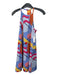 Crosby Size S Blue & Multi Polyester Abstract High Neck Sleeveless Shift Dress Blue & Multi / S