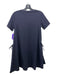 COS Size XS Navy Cotton Blend Short Sleeve Round Neck Pocket Detail Knee Dress Navy / XS