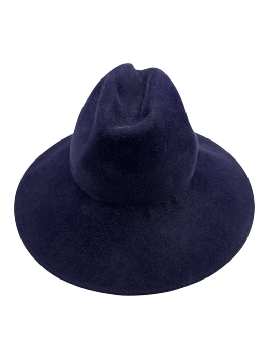 Lola Hats Navy Blue Wool Blend Hat Navy Blue / One Size