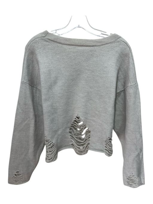 IRO Jeans Size M Taupe Beige Wool Open Knit Long Sleeve Sweater Taupe Beige / M