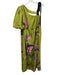 Stine Goya Size S Green, Pink, Blue Polyester Floral Puff 1/2 Sleeve Maxi Dress Green, Pink, Blue / S