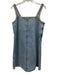 Rag & Bone Size S/P Light Wash Denim Cotton Side Zip Jeweled Sleeveless Dress Light Wash Denim / S/P