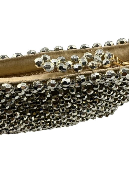 Loeffler Randall Champagne Gold Beaded Jeweled Shoulder Bag Bag Champagne Gold / S