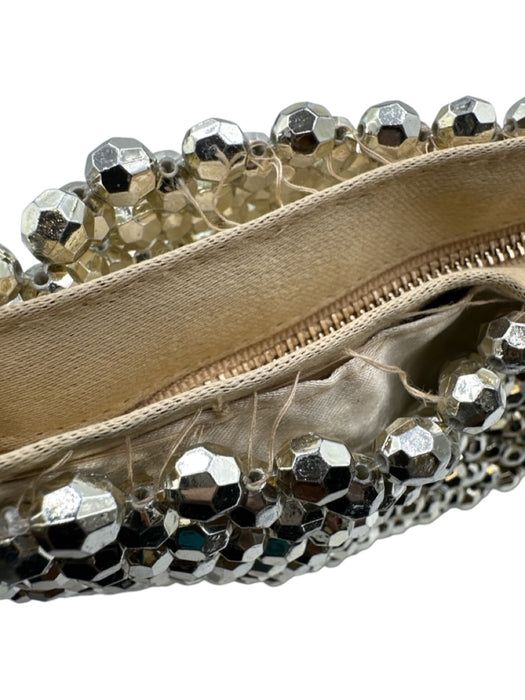 Loeffler Randall Champagne Gold Beaded Jeweled Shoulder Bag Bag Champagne Gold / S