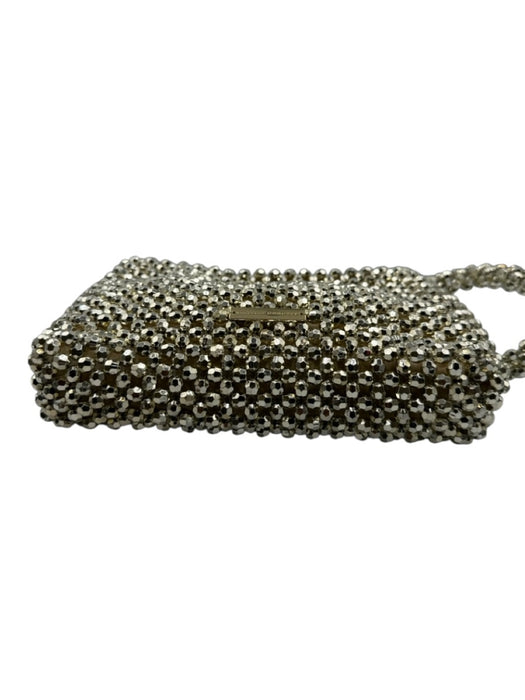 Loeffler Randall Champagne Gold Beaded Jeweled Shoulder Bag Bag Champagne Gold / S