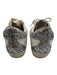Golden Goose Shoe Size 36 Silver & Taupe Glitter Seed Beads Star Sneakers Silver & Taupe / 36