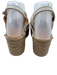 Rag & Bone Shoe Size 37 Cream & Beige Leather Raffia Criss Cross Wedge Sandals Cream & Beige / 37