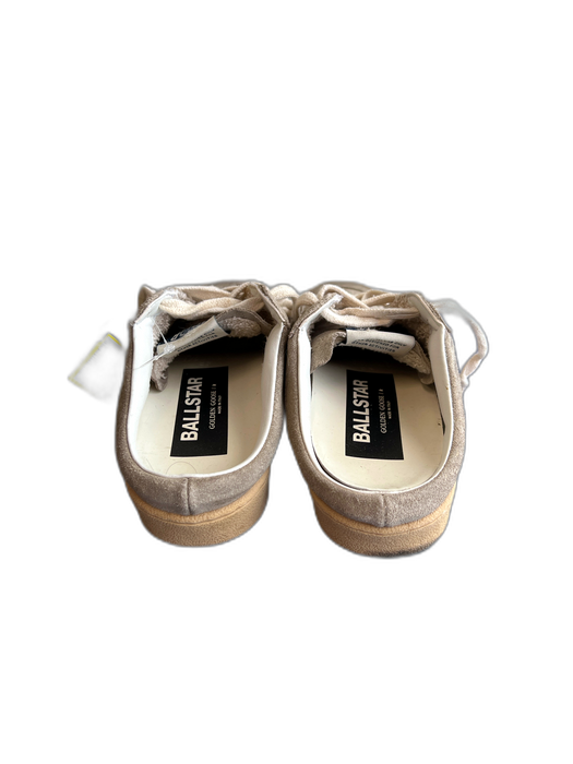 Golden Goose Shoe Size 36 Taupe Leather Lace Up Mule Tan Soles Sneakers Taupe / 36