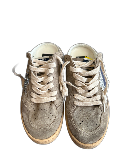 Golden Goose Shoe Size 36 Taupe Leather Lace Up Mule Tan Soles Sneakers Taupe / 36