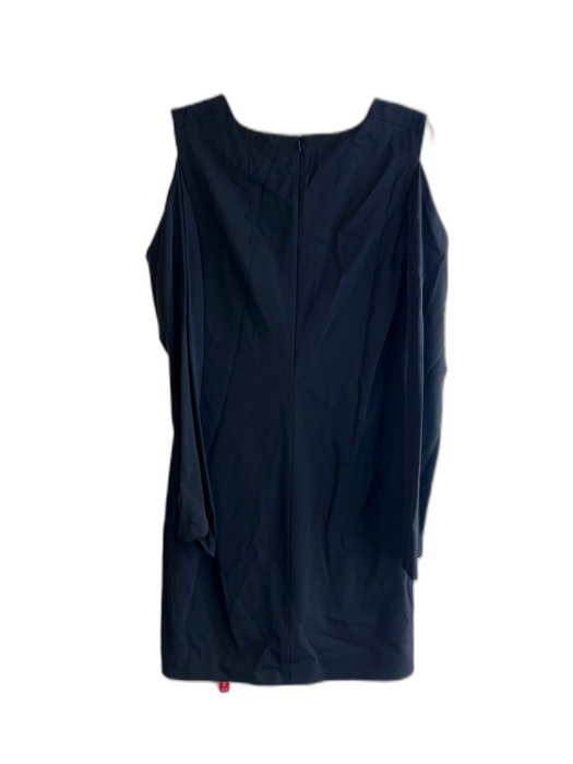 Helmut Lang Size 8 Black Viscose & Elastane Round Neck Open Shoulder Dress Black / 8
