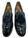 Stuart Weitzman Shoe Size 7.5 Navy Blue Leather Croc Embossed Tassel Loafers Navy Blue / 7.5