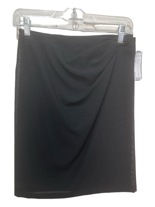 Jil Sander Size XS/S Black Blend Side Gather Wrap Mini Skirt Black / XS/S