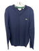 Lacoste Size L Blue Wool Long Sleeve Men's Sweater Blue / L