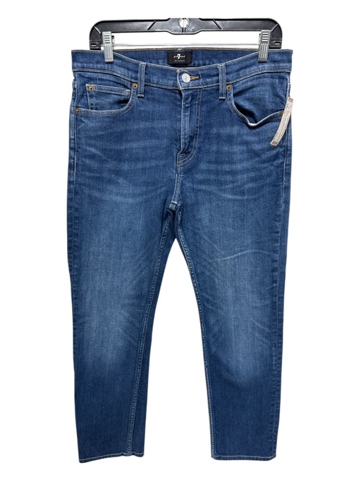 7 For All Mankind Size 32 Medium Wash Cotton Denim Zip Fly Jean Men's Pants Medium Wash / 32