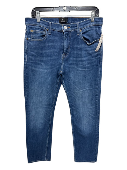 7 For All Mankind Size 32 Medium Wash Cotton Denim Zip Fly Jean Men's Pants Medium Wash / 32
