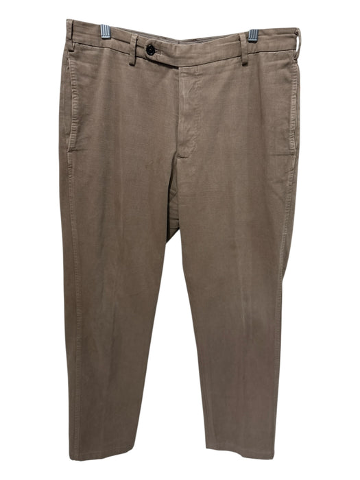 Sid Mashburn Size 35 Brown Cotton Blend Zip Fly Men's Pants Brown / 35