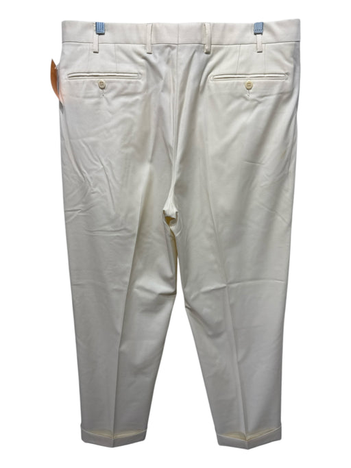 Zanella AS IS Size 35 Ivory Wool Zip Fly Men's Pants Ivory / 35