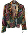 Silverado Size XS Black & Multi Cotton Mixed Pattern Jacquard Knit Jacket Black & Multi / XS