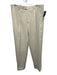Zanella AS IS Size 35 Cream Wool Solid Men's Pants Cream / 35