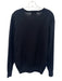 Alan Paine Size 44 Black Merino Wool Solid V Neck Men's Sweater Black / 44