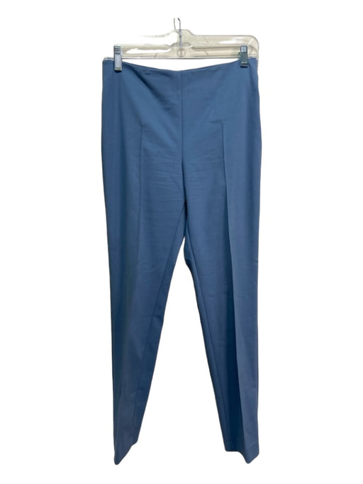 Akris Bergdore Goodman Size 4 Blue Cotton Blend Pintuck High Rise Tapered Pants Blue / 4