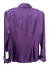 Theory Size S Purple Silk Button Down Collar Long Sleeve Top Purple / S