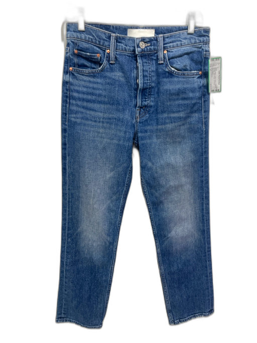 Mother Superior Size 27 Medium Wash Cotton Denim Button Fly Mid Rise Jeans Medium Wash / 27