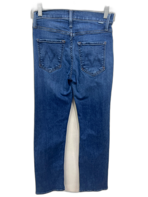 Mother Size 25 Medium Wash Cotton Denim Zip Fly Mid Rise Slim Straight Jeans Medium Wash / 25