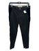 Stella McCartney Size 28 Black & Navy Cotton Blend Mid Rise Velvet Skinny Pants Black & Navy / 28