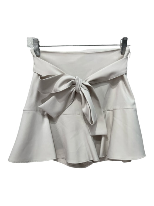 Zara Size Small Beige Polyester Blend Peplum Waist tie Skort Beige / Small