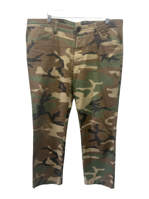 Sid Mashburn Size 38 Green & Brown Cotton Camo Zip Fly Men's Pants Green & Brown / 38