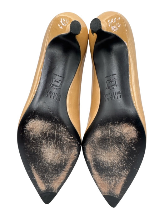 Stuart Weitzman Shoe Size 8 Nude Beige Patent Leather Pointed Toe Pumps Nude Beige / 8